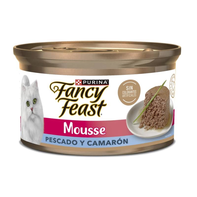 Fancy Feast Mousse Pescado Y Camarón