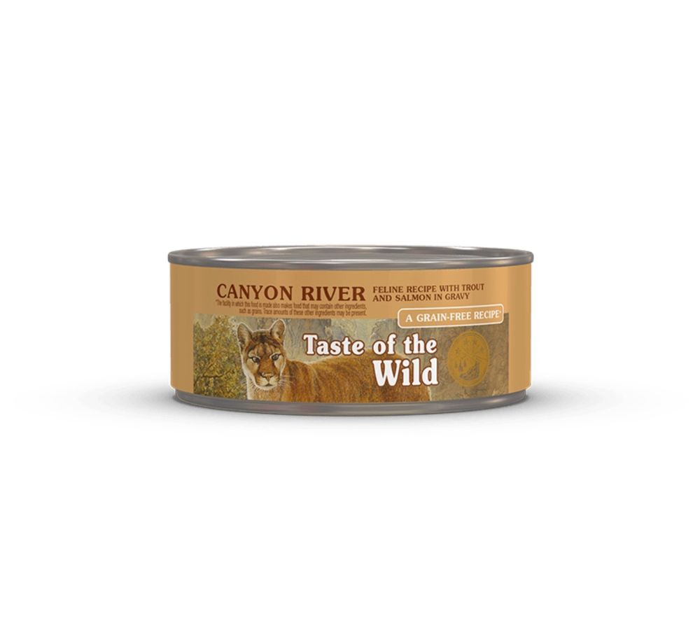 Taste of the Wild Canyon River Feline Recipe with Trout and Salmon in Gravy