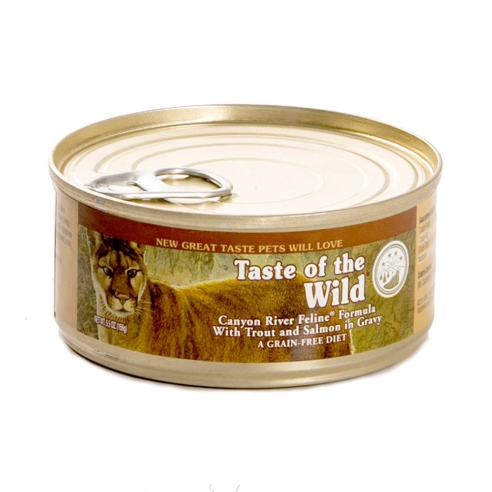Taste of the Wild Canyon River Feline Formula With Trout and Salmon in Gravy