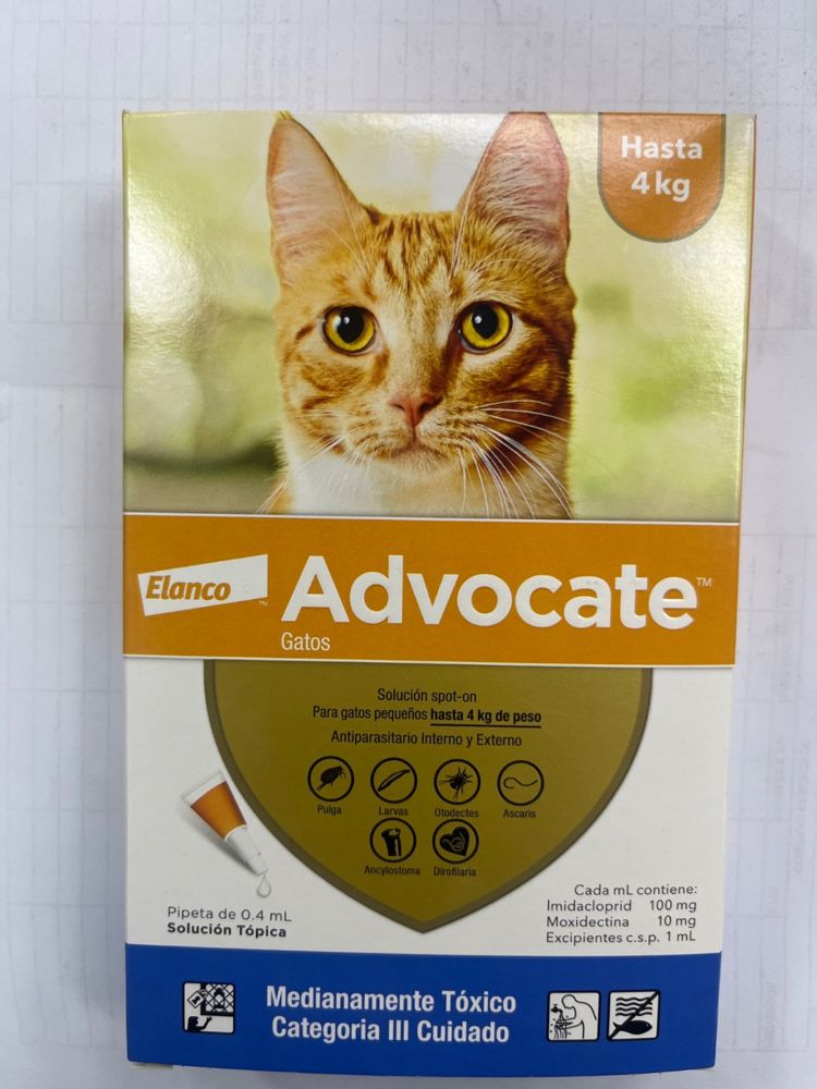 Elanco Advocate Solución spot-on para gatos pequeños hasta 4 kg de peso