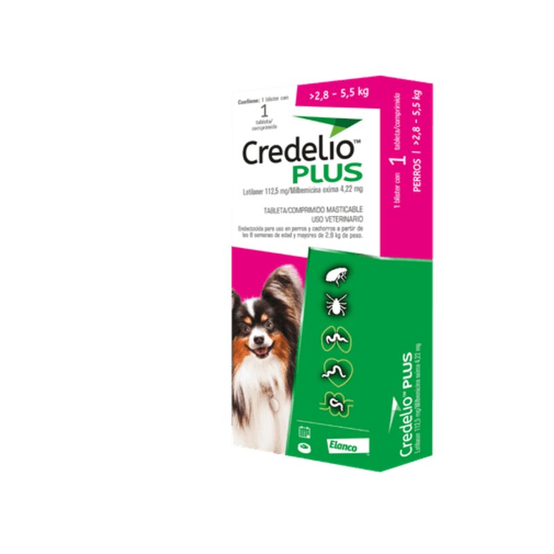 Credelio Plus 2,8 kg - 5,5 kg