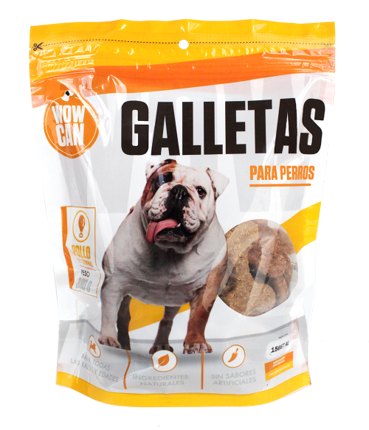 Wow Can Galletas para Perros Pollo