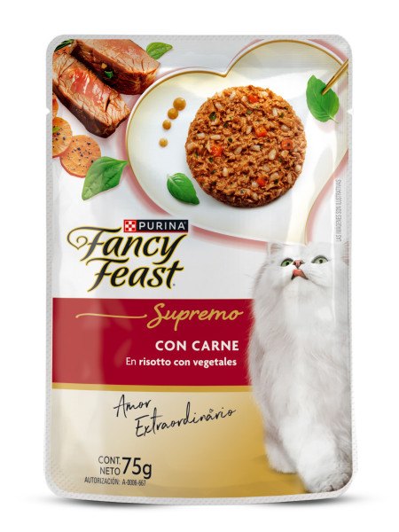 Comida húmeda para gato Fancy Feast Supremo con carne y vegetales