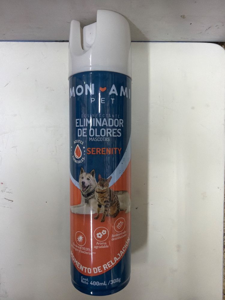 Monami Pet Desinfectante Eliminador de Olores Mascotas Serenity