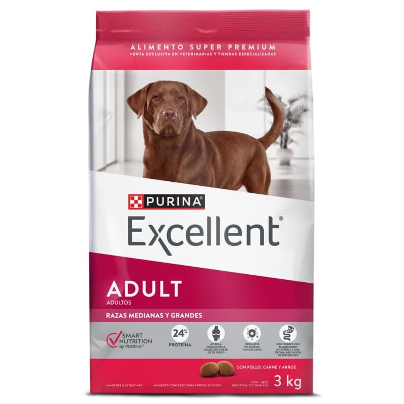 Excellent Adulto Razas Medianas Y Grandes Pollo Y Arroz