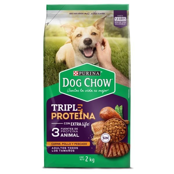 Dog Chow Triple proteina todos los tamaños 2 kg