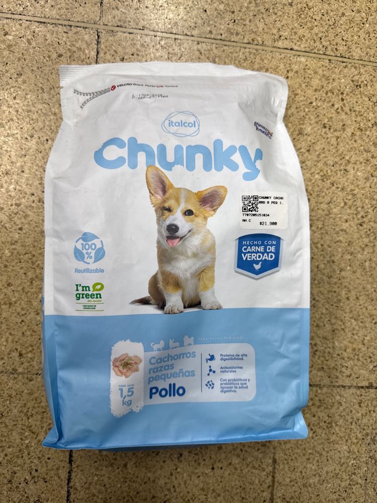 Italcol Chunky Cachorros razas pequeñas Pollo