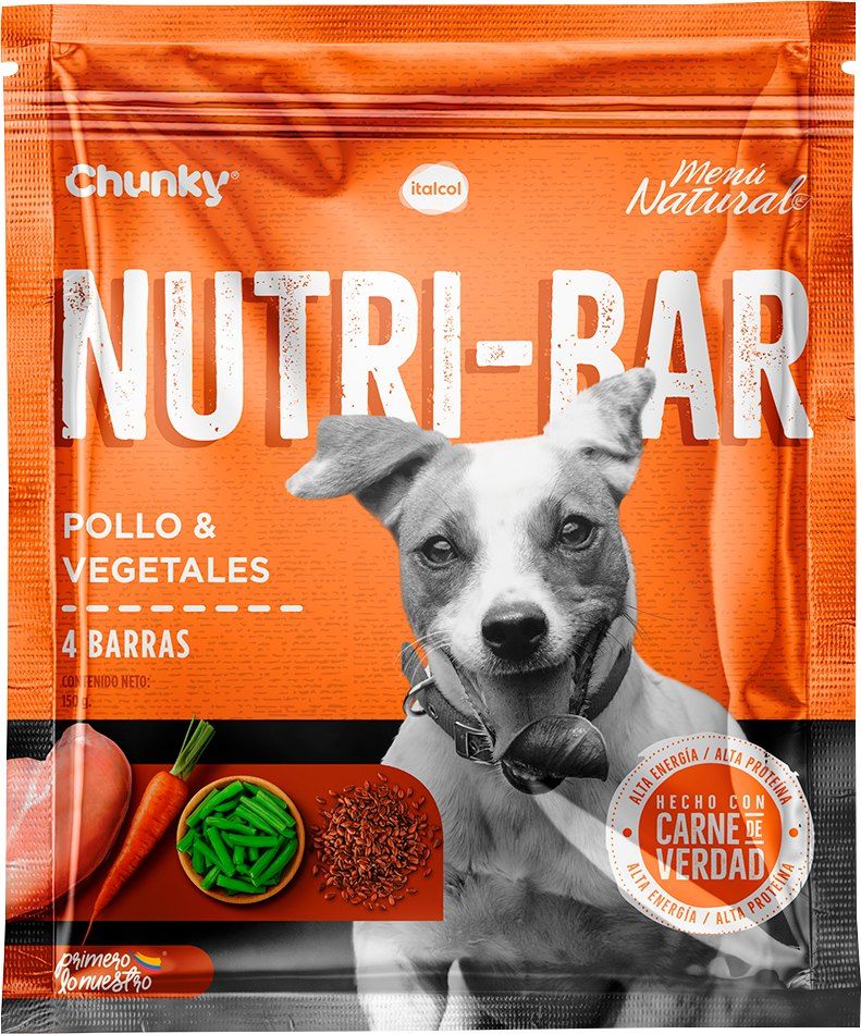 Italcol Chunky Menú Natural Nutri-Bar POLLO Y VEGETALES