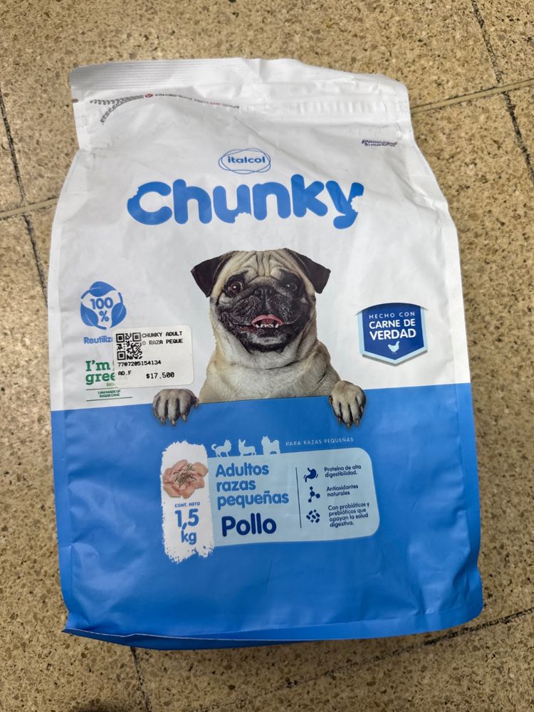 Italcol Chunky Adultos razas pequeñas Pollo
