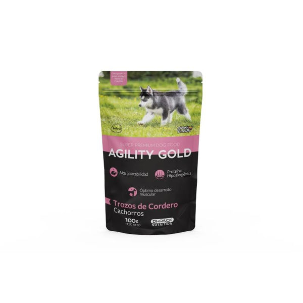 Agility Gold Pouch Trozos De Cordero Cachorro