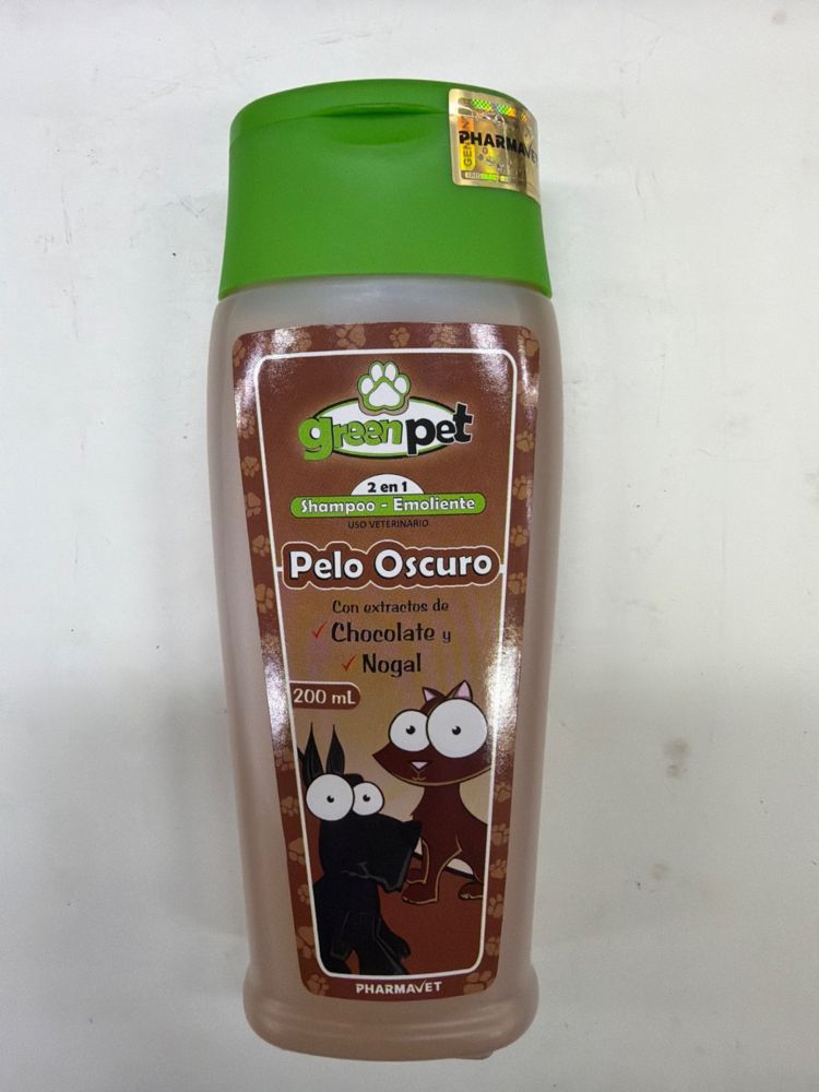 Green Pet Pelo Oscuro 2 en 1 Shampoo - Emoliente