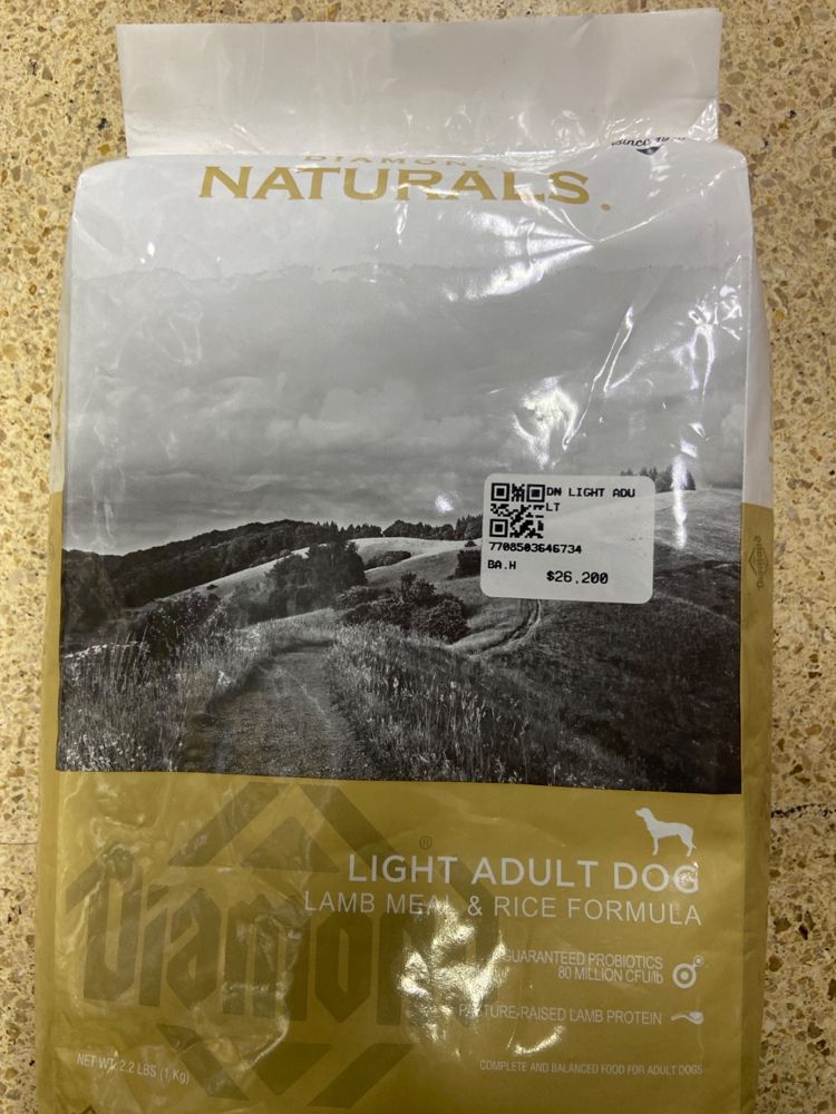 Naturals Light Adult Dog Lamb Meat & Rice Formula