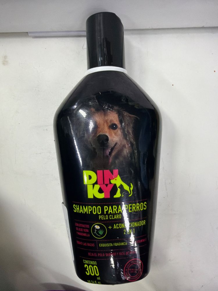 Dinky Shampoo para Perros Pelo Claro + Acondicionador 2 en 1