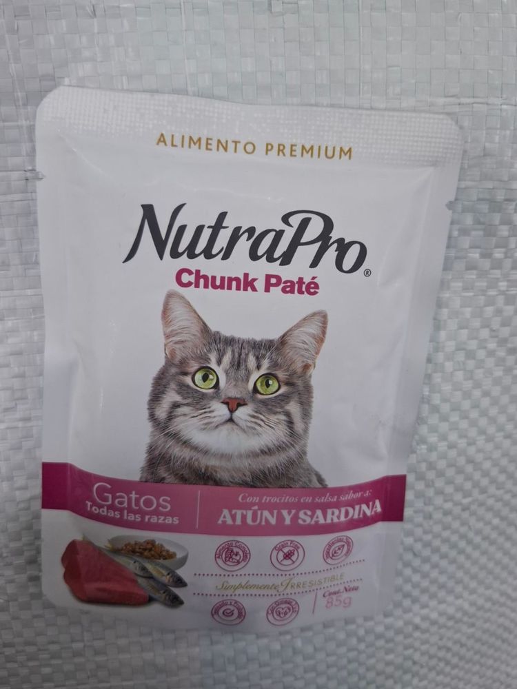 Nutrapro Chunk pate gato atún y sardina