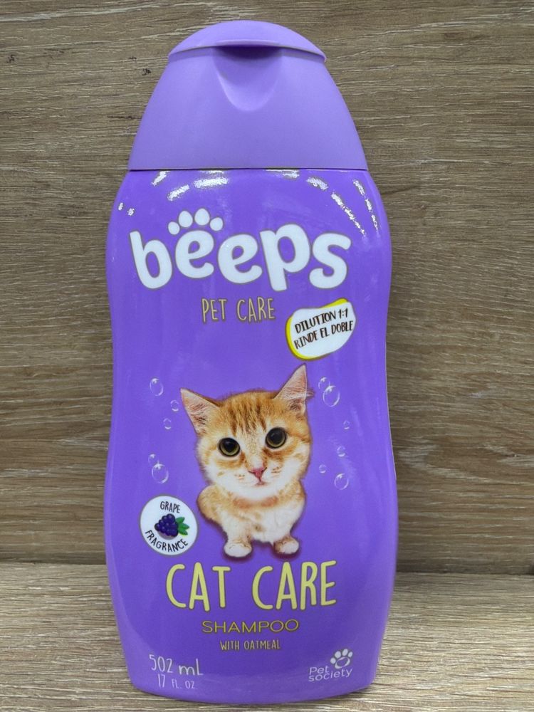 Beeps Cat Care Shampoo with Oatmeal