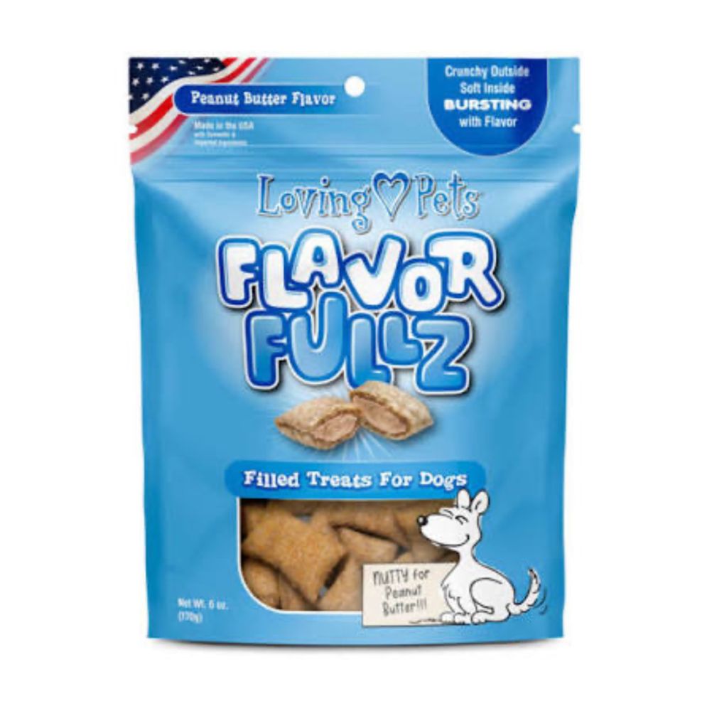 Loving Pets Flavorful Z Peanut Butter Filled Treats For Dogs