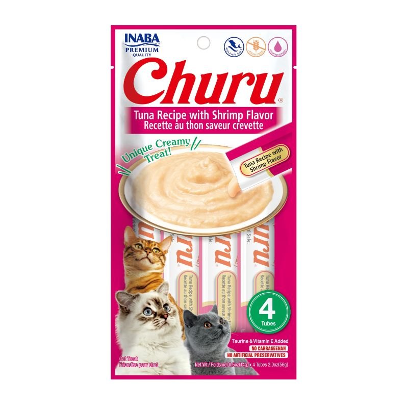 INABA Churu Tuna Recipe with Shrimp Flavor
