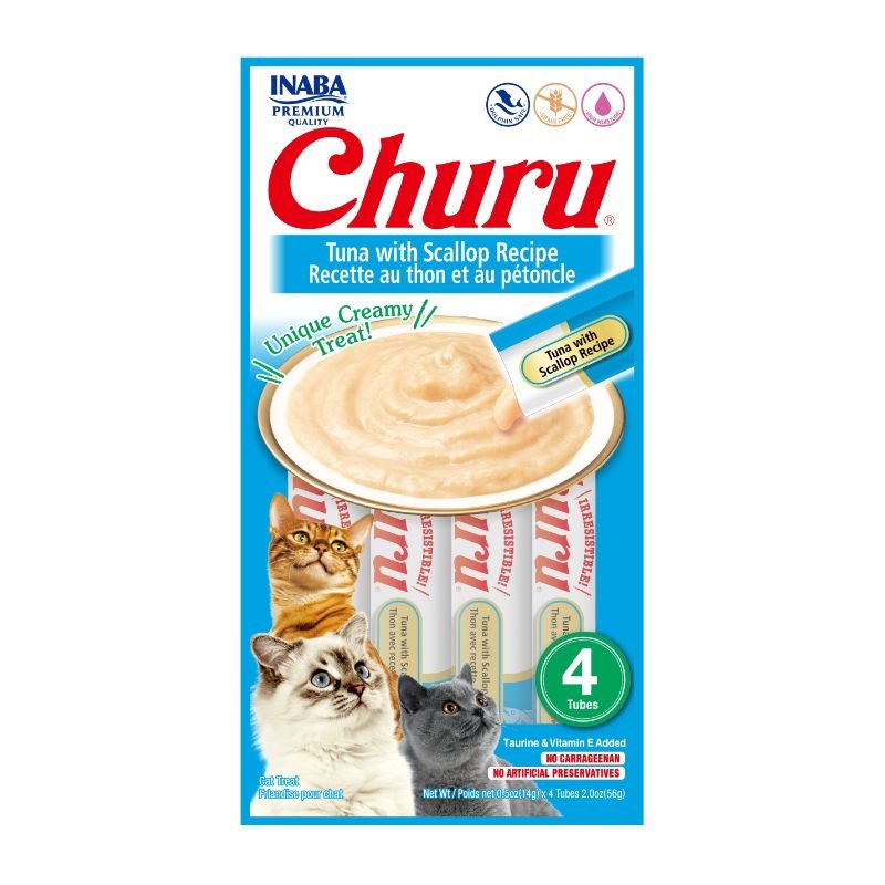 INABA Churu Tuna with Scallop Recipe