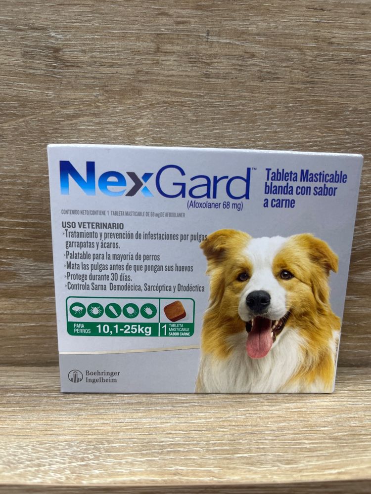 NexGard Tableta Masticable blanda con sabor a carne