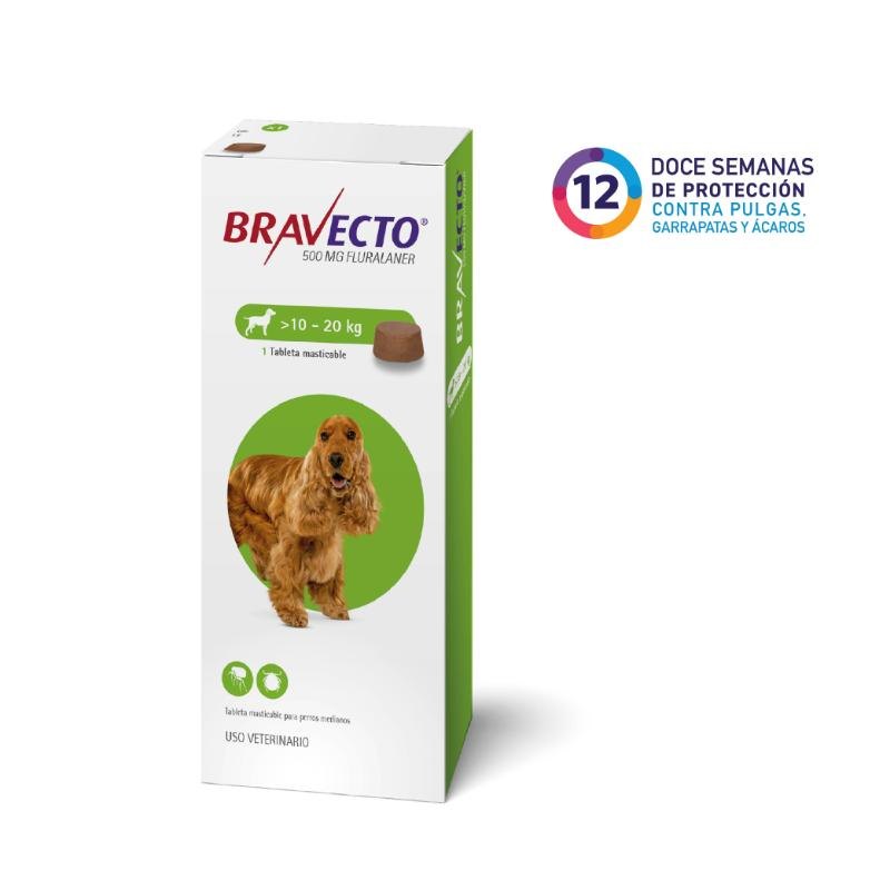 Bravecto Perros De 10 Hasta 20 Kg