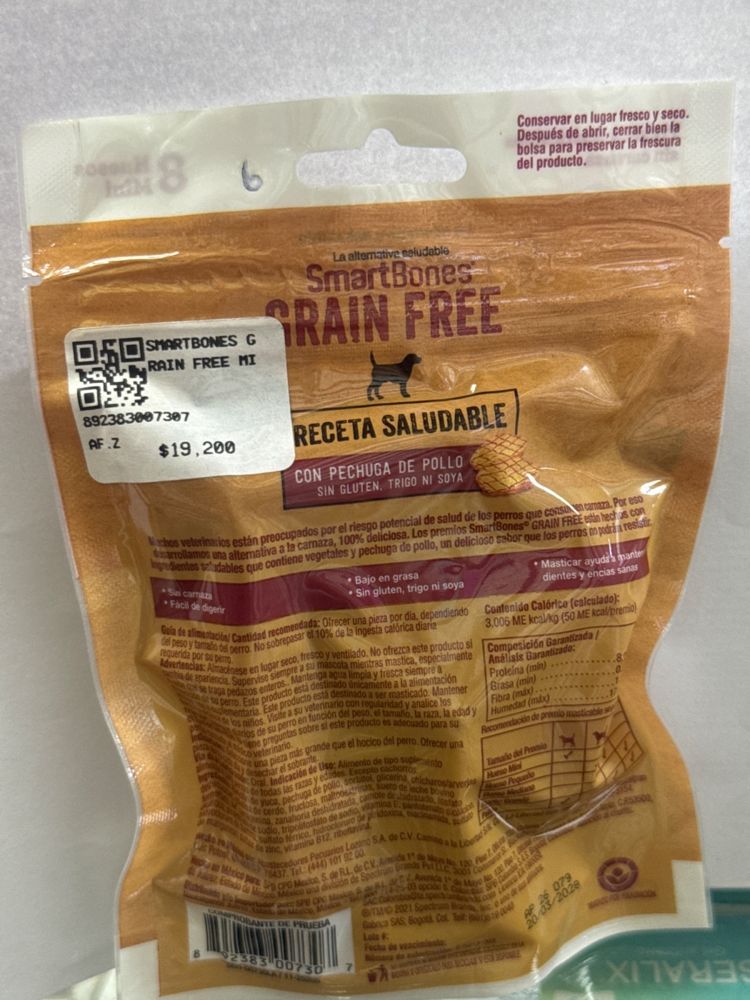 SmartBones Grain Free Receta Saludable con Pechuga de Pollo