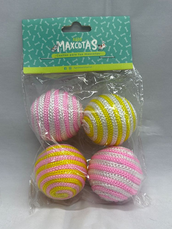 PELOTAS PARA GATO x 4 unidades